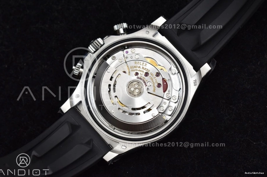 on 116519 Dial Oysterflex SA Rubber Strap BTF Best Edition Contemporary Diamonds Black 768 1:1 Daytona 0506